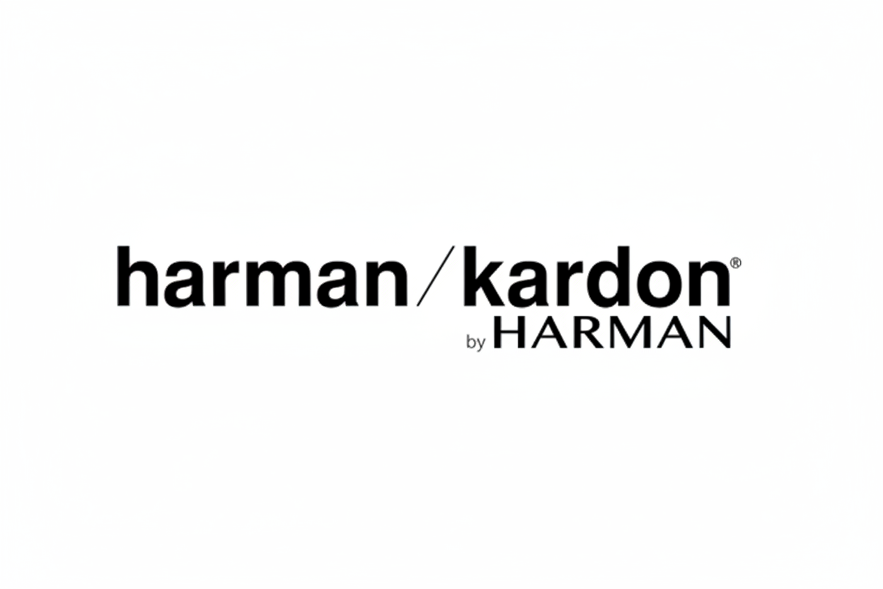 Harman Kardon logo fondo blanco