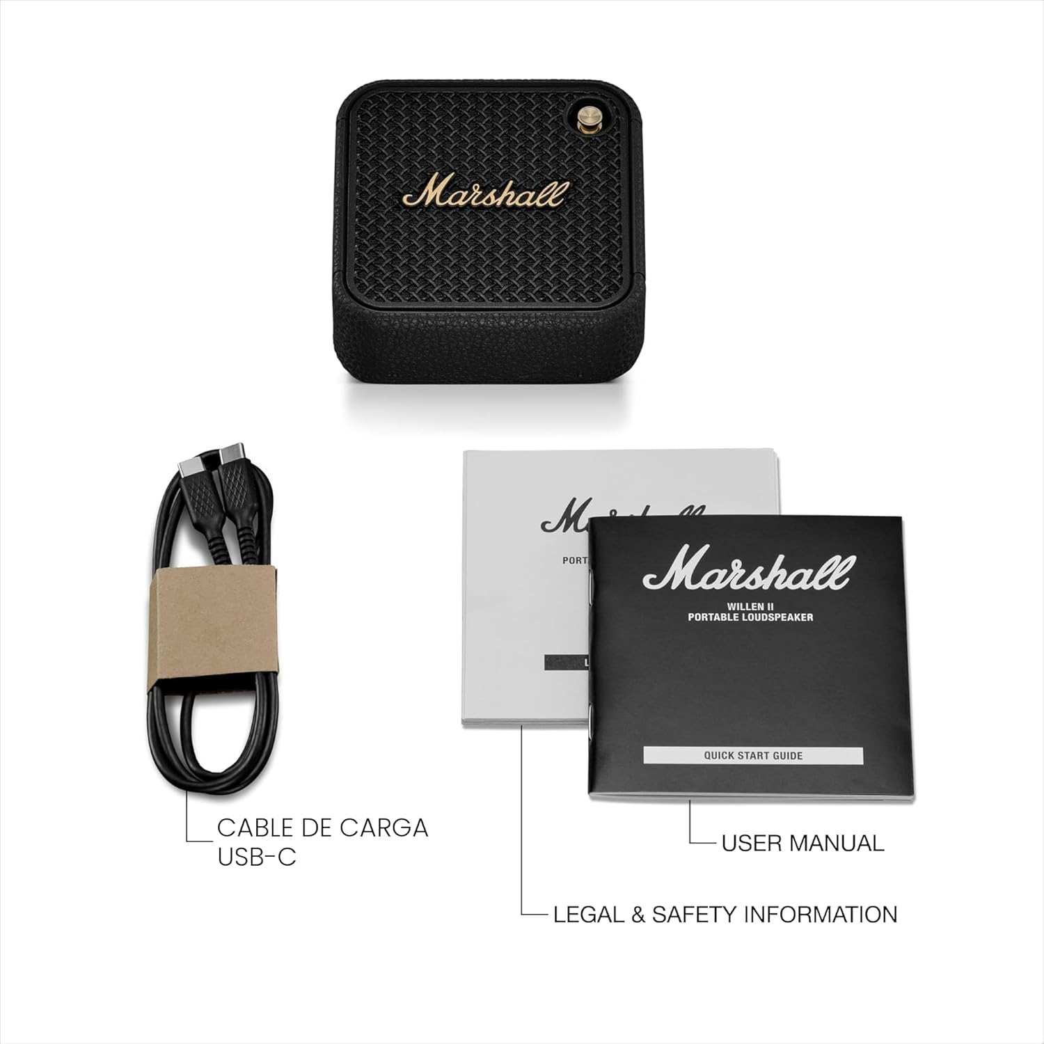 Marshall Willen II Altavoz portátil - Negro y Latón
